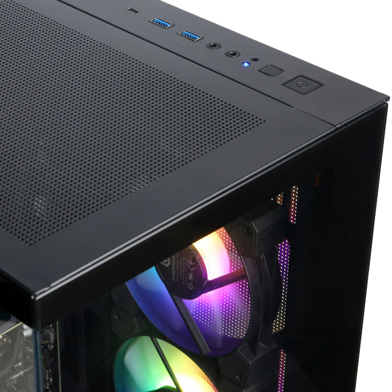 CyberPowerPC SLCAI6800CPG Supreme Liquid Cool Gaming Desktop Computer - AMD Ryzen 7 8700F with 32GB Memory - 2TB SSD - Black