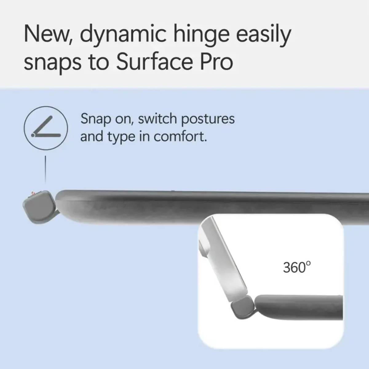 Microsoft Surface Pro 12" Keyboard - Gray