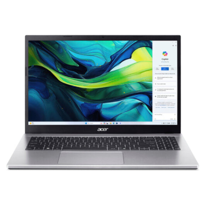 Acer AG15-42P-R1R7 15.6" Aspire Go 15 Laptop - AMD Ryzen 7 5825U with 32GB Memory and 1TB NVMe 4.0 - Silver