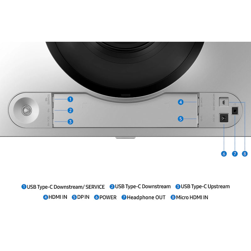 Samsung 49" Odyssey QD-OLED G9 Dual QHD Curved Gaming Monitor (Display Port, HDMI) - Silver