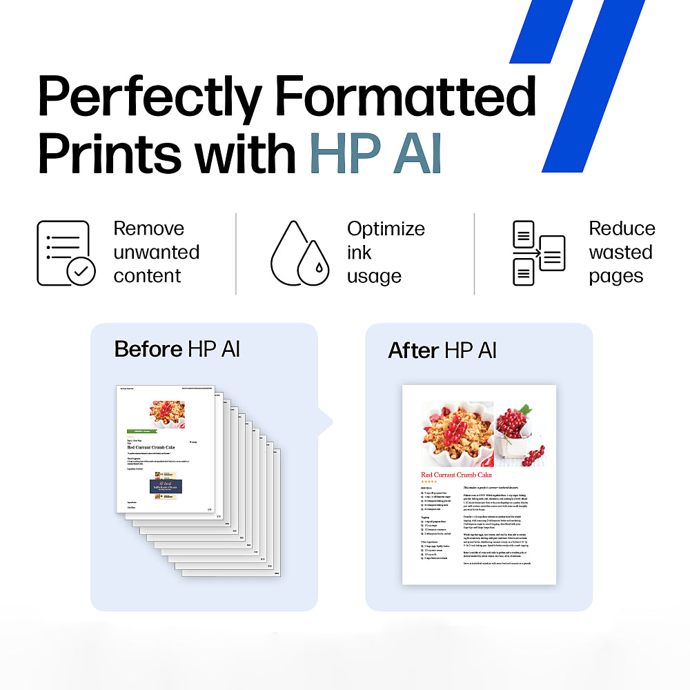 HP DeskJet 2855e Wireless All-in-One Printer - White