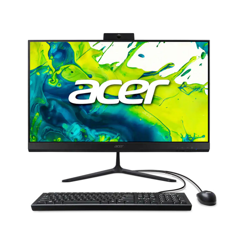 Acer C24-2G-UR17 23.8" Aspire C24 All-in-One Desktop Computer - AMD Ryzen 7 5825U with 16GB Memory - 512GB SSD - Black
