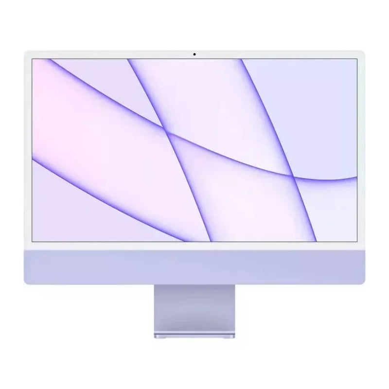Certified Refurbished Apple ZGPN3LL/A 24" HD iMac - M1 8-Core Chip with 8GB Memory - 512GB SSD - Purple