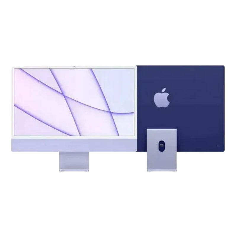 Certified Refurbished Apple ZGPN3LL/A 24" HD iMac - M1 8-Core Chip with 8GB Memory - 512GB SSD - Purple