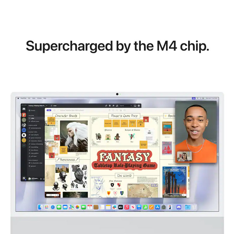 Apple 24" All-in-One iMac - Apple M4 Chip with 16GB Memory and 256GB SSD - Silver