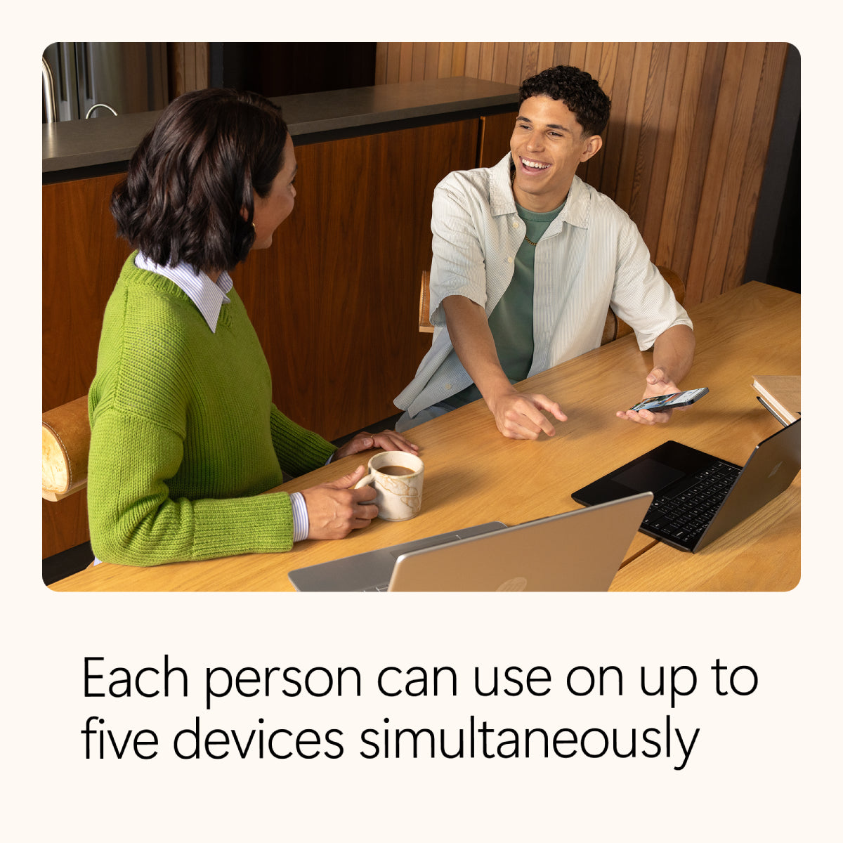 Microsoft 365 Family 1 Year Subscription for 1 - 6 People that includes Advanced Security, Cloud Storage, and Innovative Apps with Microsoft Copilot.