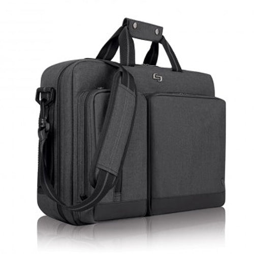 Solo Duane 15.6" Laptop Hybrid Briefcase Backpack - Grey - Curacao