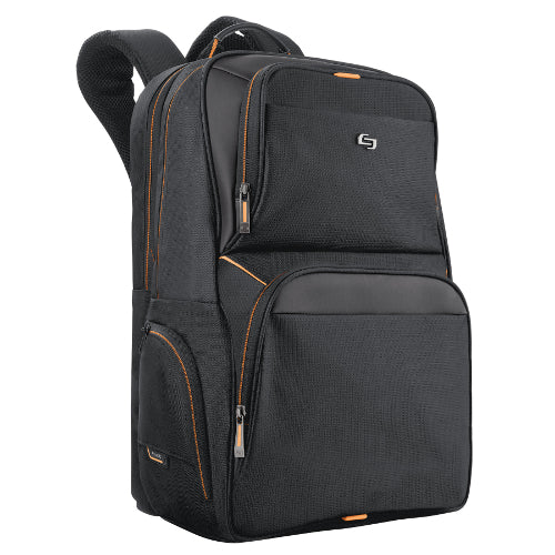 Solo Urban Thrive 17.3" Laptop Backpack - Black/Orange - Curacao