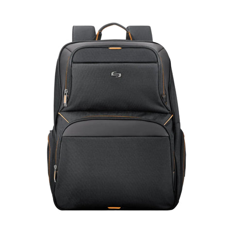 Solo Urban Thrive 17.3" Laptop Backpack - Black/Orange - Curacao