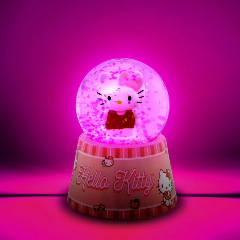 Sanrio Hello Kitty Mini Light-Up 3" Snow Globe - Pink