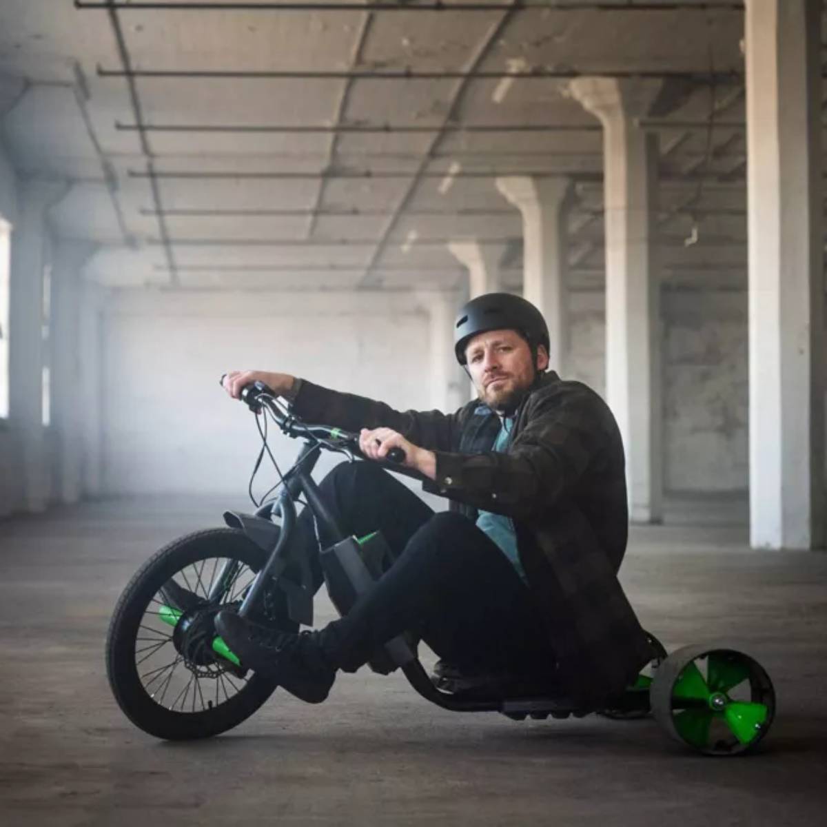 Huffy 36V Electric Machine Bike - Black/Green