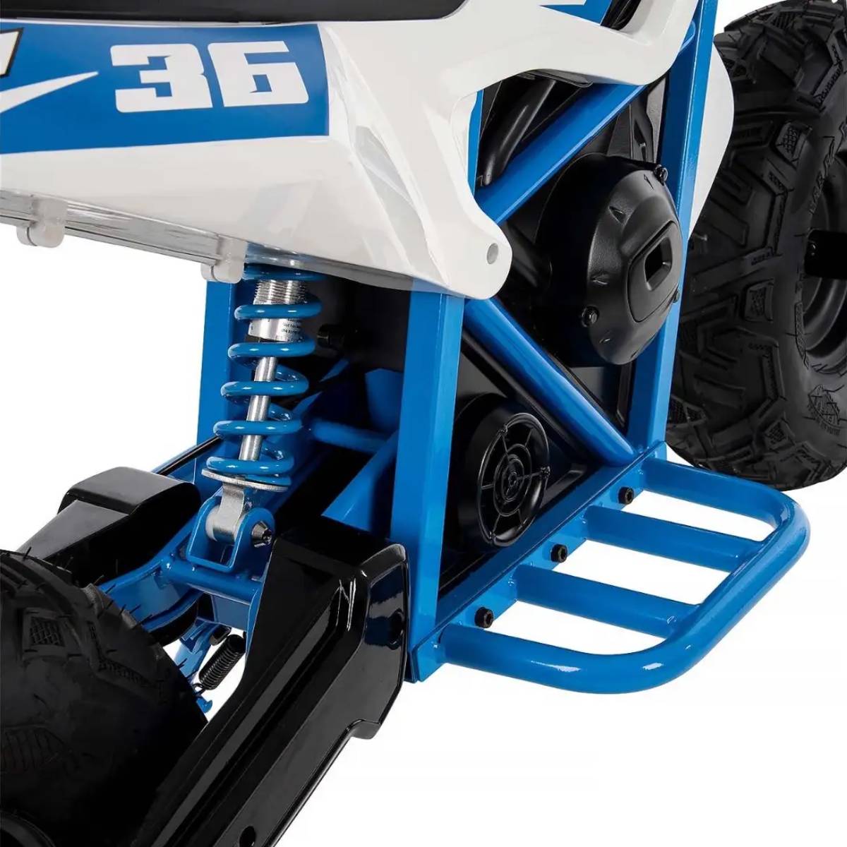 Huffy 36V CR8-R Electric Mini Bike - White/Blue