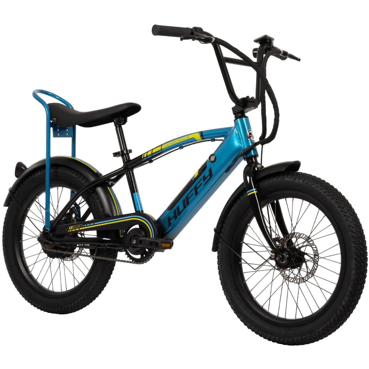Huffy 20" EThunder Road Electiric Bike - Blue/Black