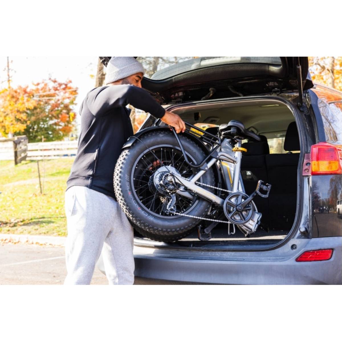 Huffy 20" Centuric Class 2 Folding Electric Bike - Gray/Black