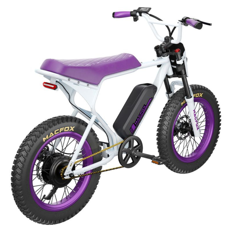 Macfox X1S x Bs.zay Electric Bike - Purple/White