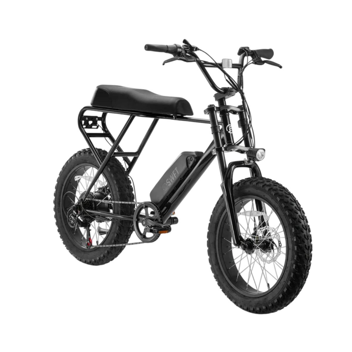 SWFT Zip Fat Tire Electric Bike with LCD Control Display - Black