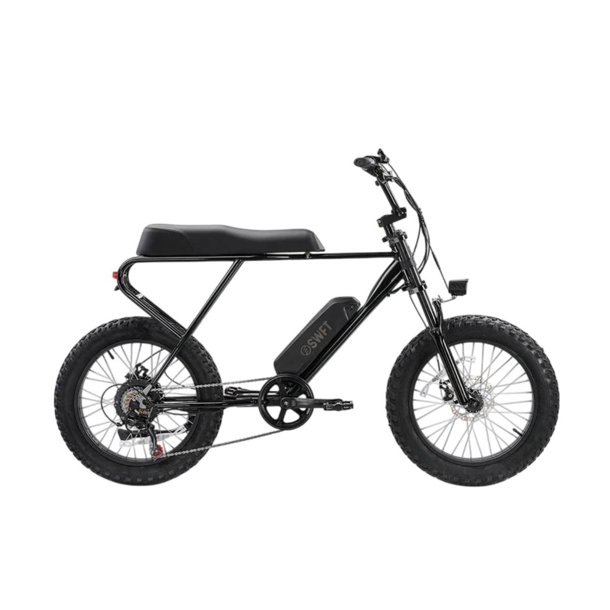 SWFT Zip Fat Tire Electric Bike with LCD Control Display - Black