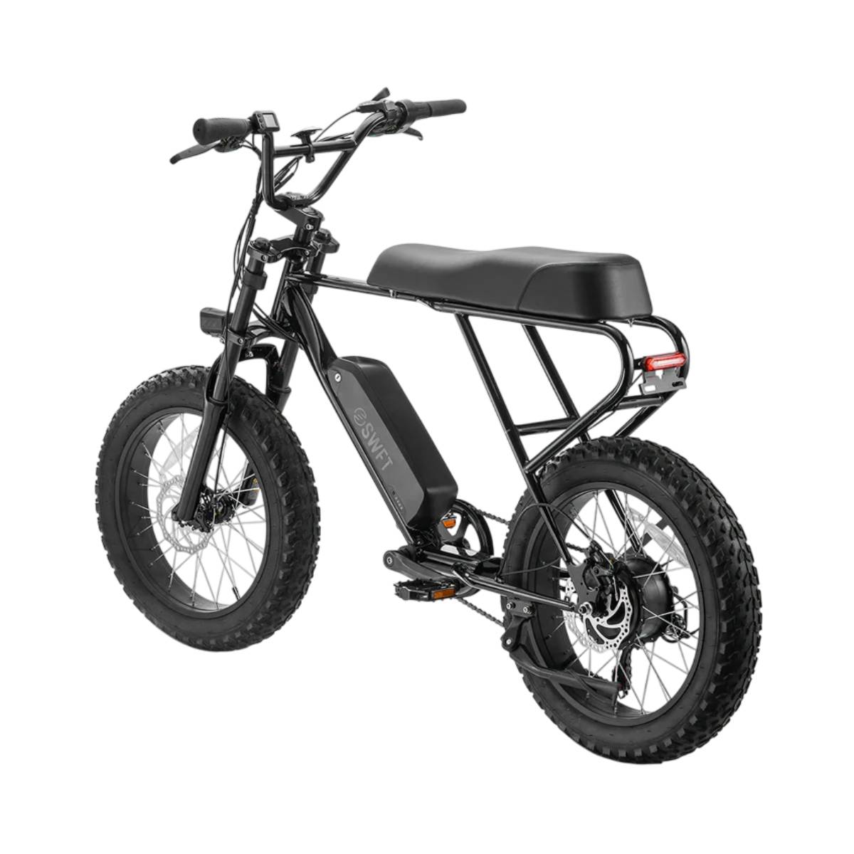 SWFT Zip Fat Tire Electric Bike with LCD Control Display - Black