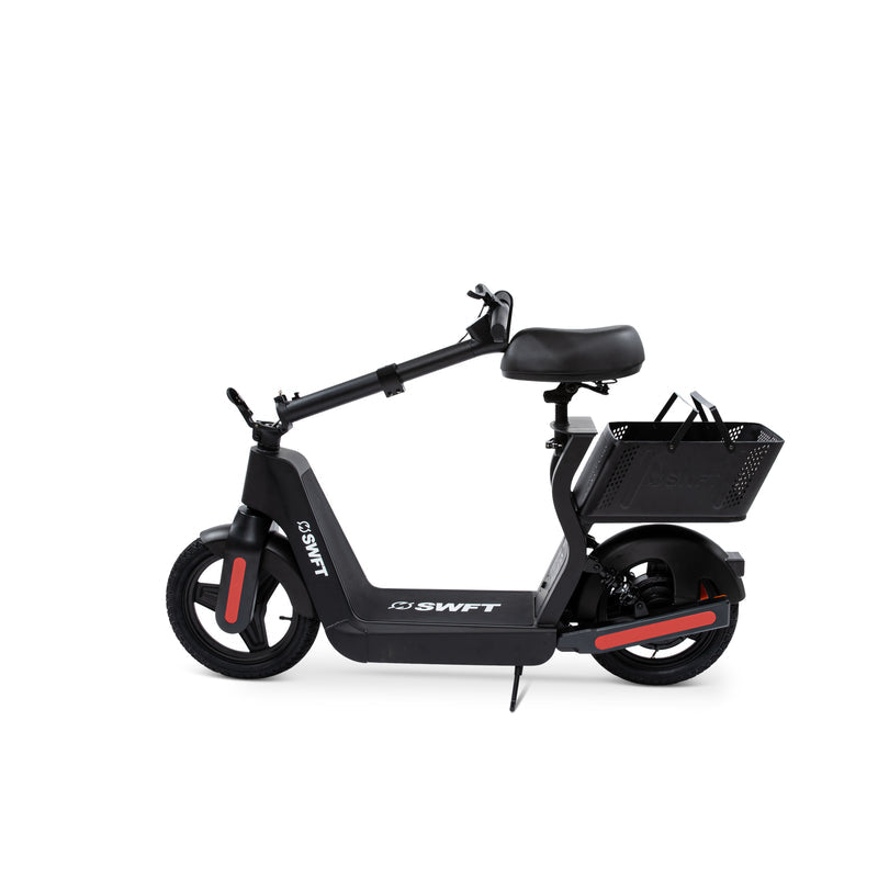 SWFT SD Sit-Down Electric Scooter with LCD Display - Black