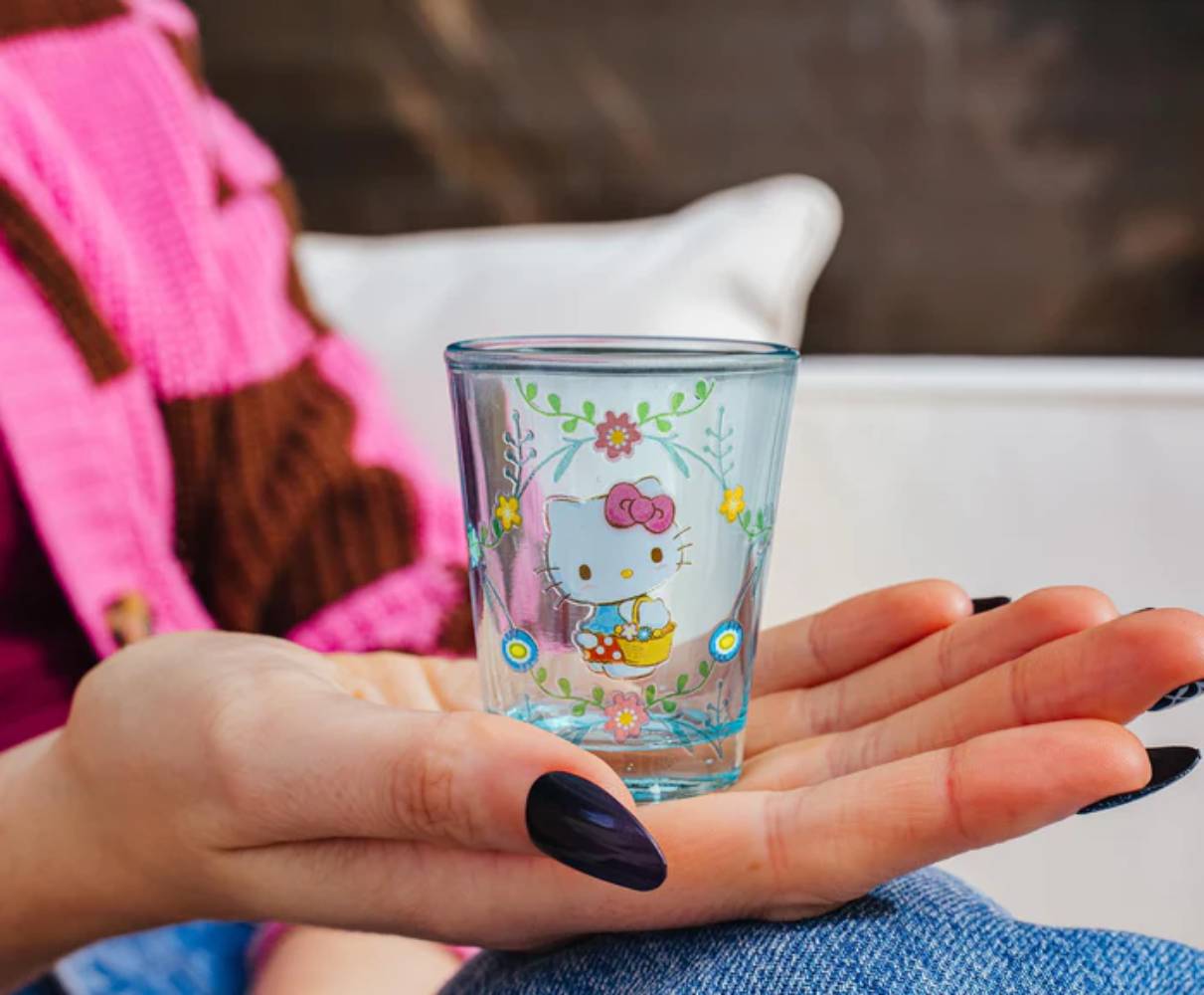 Sanrio Hello Kitty Mushroom Crew Mini Shot Glasses (Set of 4) - Multicolor