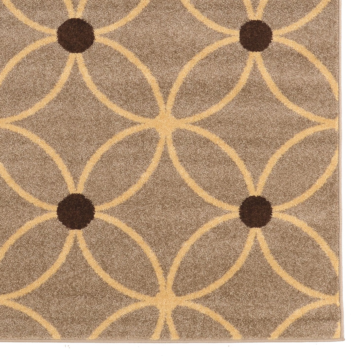 Powell Claremont Cylinder 5' x 7' Rectangle Rug, Beige/Brown