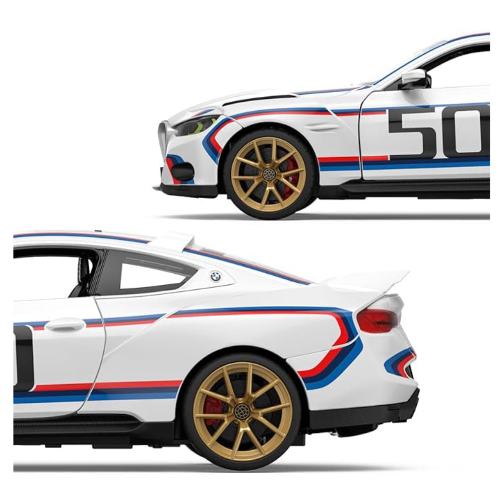 Rastar 1:14 BMW 3.0 CSL Remote Control Car - White