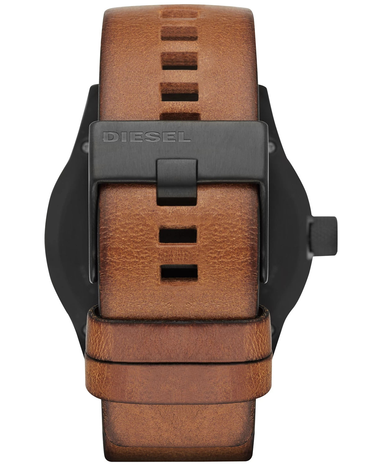 Diesel Rasp Leather Strap Watch - Brown - Curacao