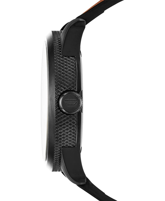 Diesel Rasp Leather Strap Watch - Brown - Curacao