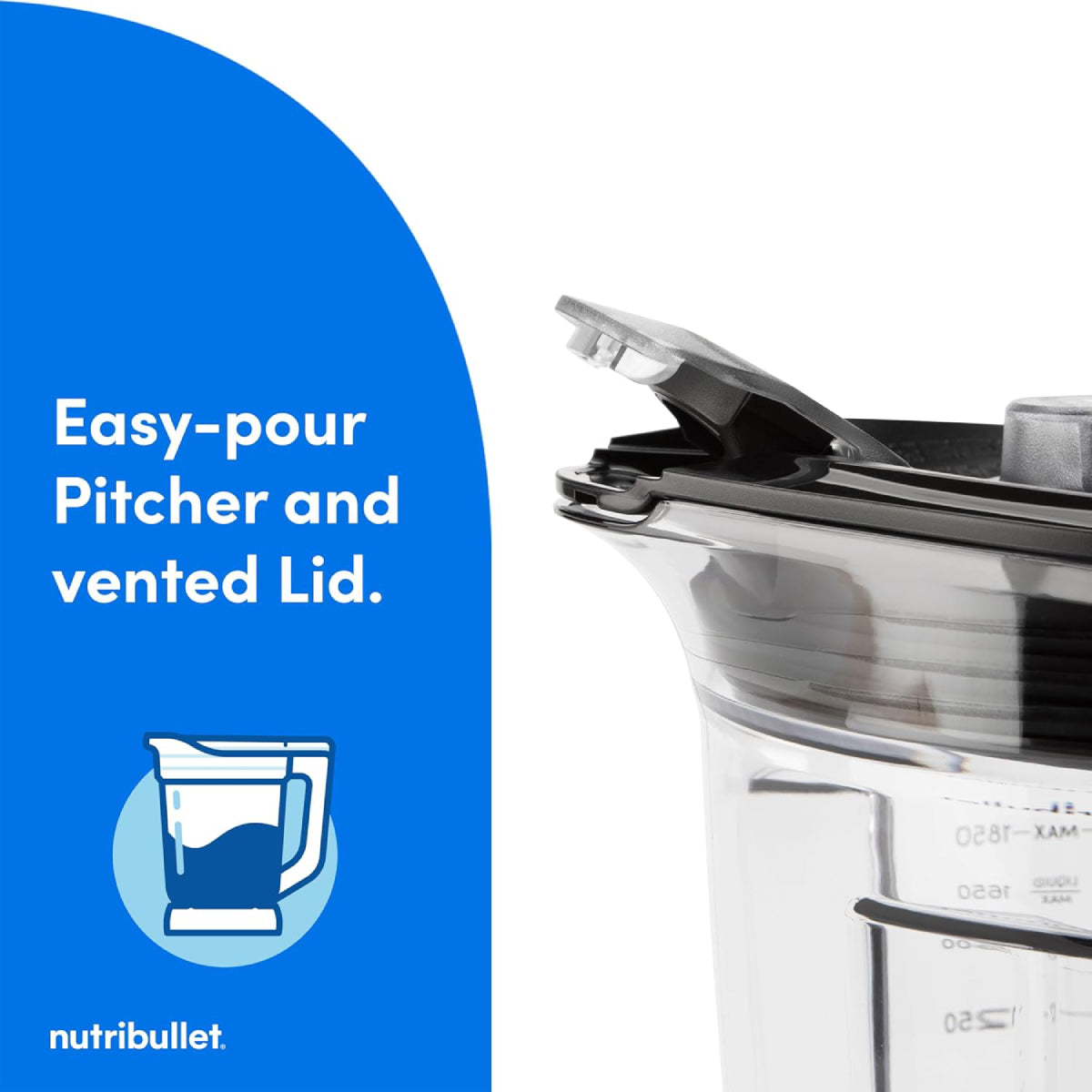 Nutribullet NBF50600AK Smart Sense Full Size Blender - Matte Black