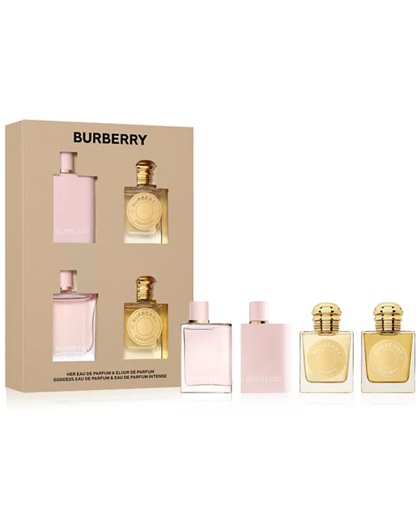 Burberry Women's Goddess Eau de Parfum and Elixir (4 Piece) - Festive Gift Set