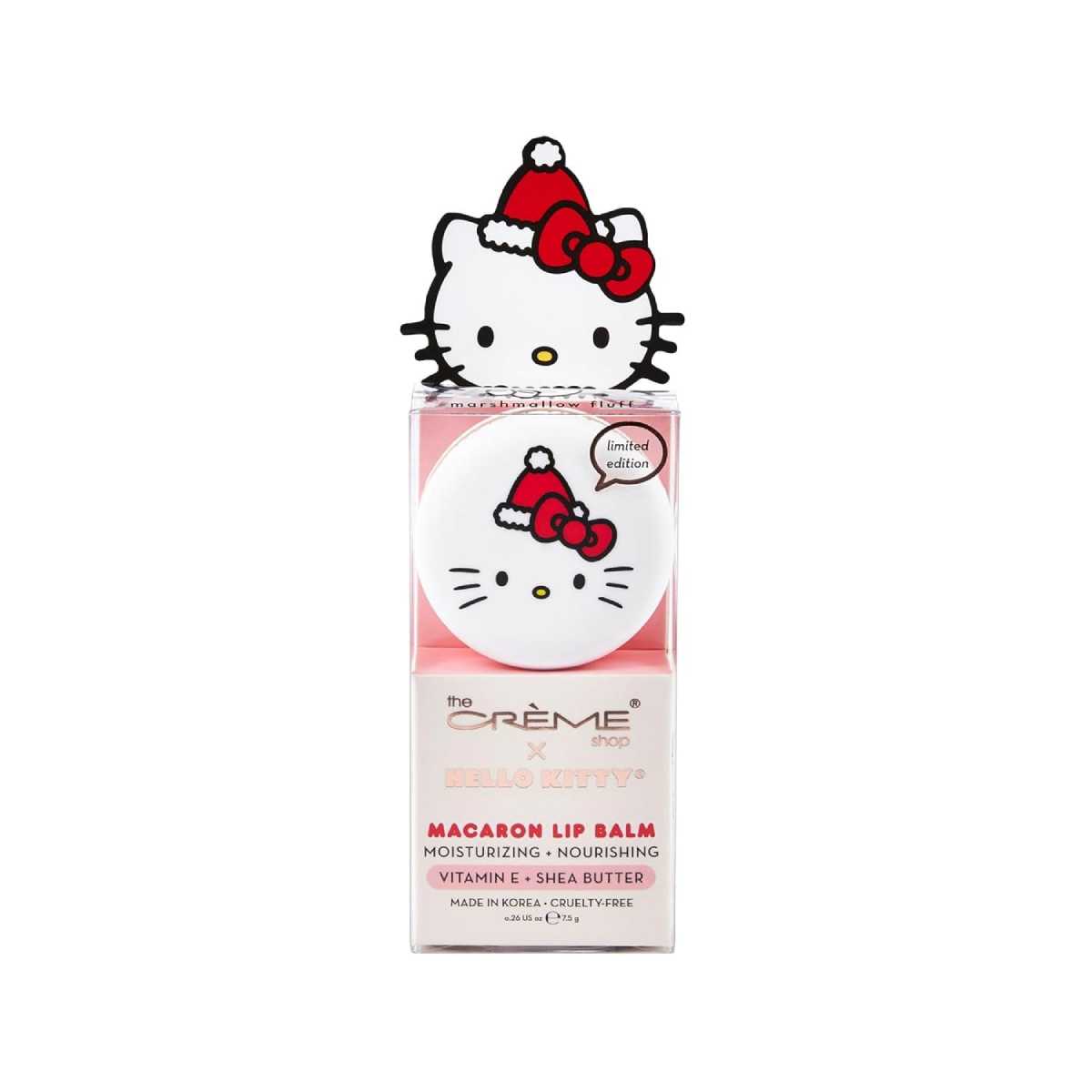 The Creme Shop Hello Kitty Macaron Lip Balm - Marshmallow Fluff