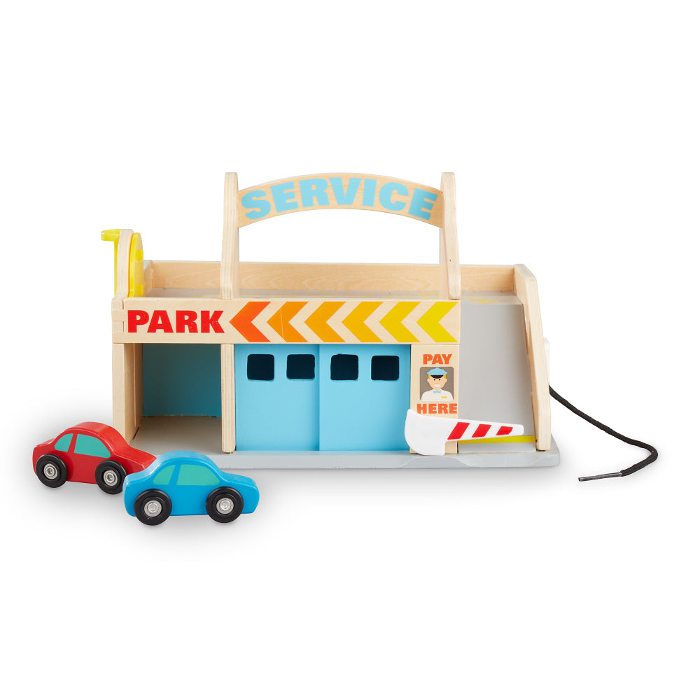 Melissa and Doug Service Station Parking Garage (3-Piece)