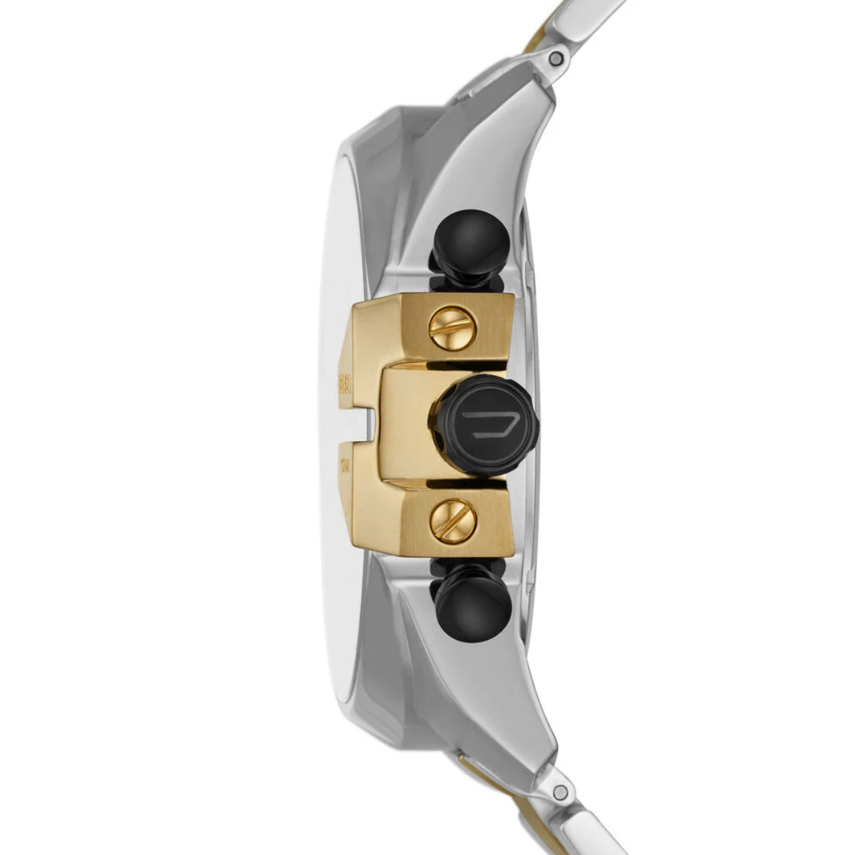 Diesel Mega Chief Men's Two-Tone Bracelet Watch - Black Dial