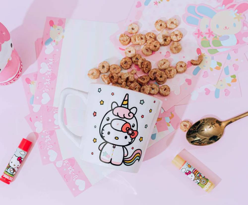 Sanrio Hello Kitty Unicorn 17 oz Ceramic Mug - White/Pink