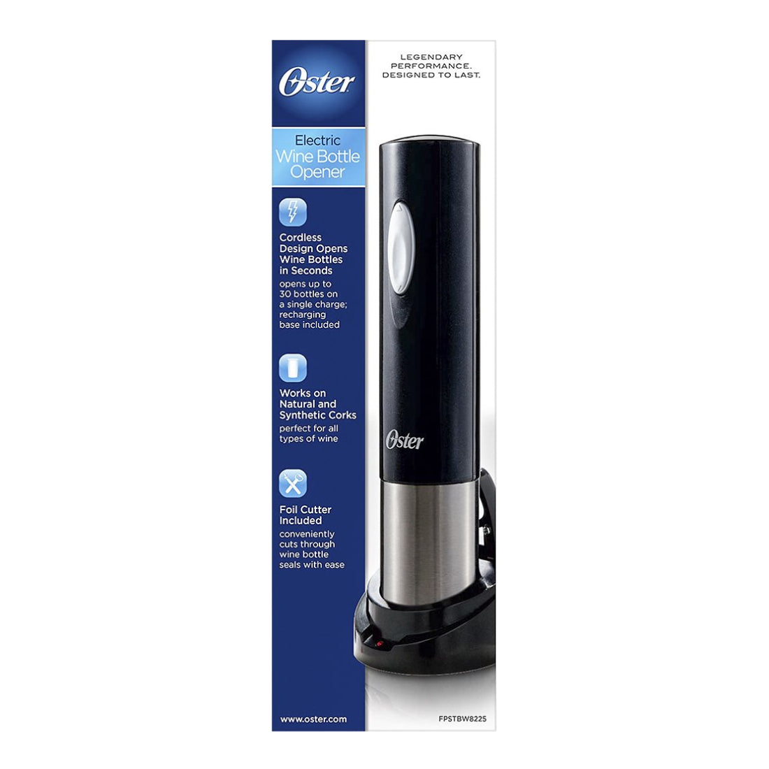 Oster Tuxedo Electric Wine Opener - Black