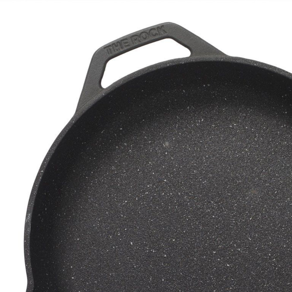 Starfrit The Rock 10" Cast Iron Non-Stick Skillet - Black