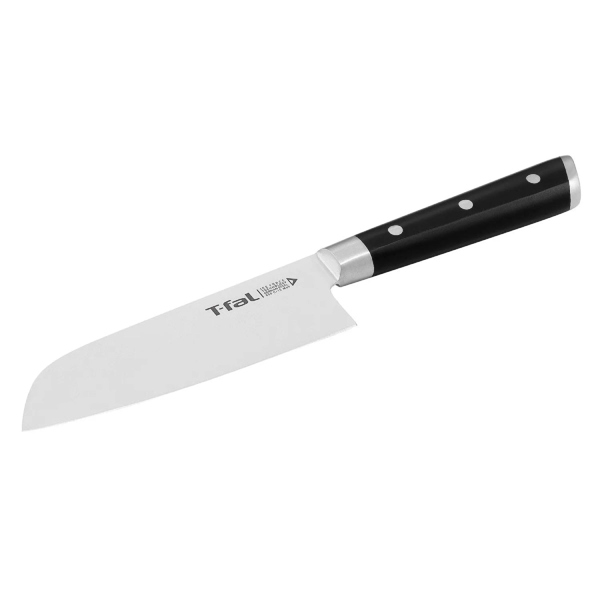 T-fal K2820664 7" Santoku Knife - Silver/Black