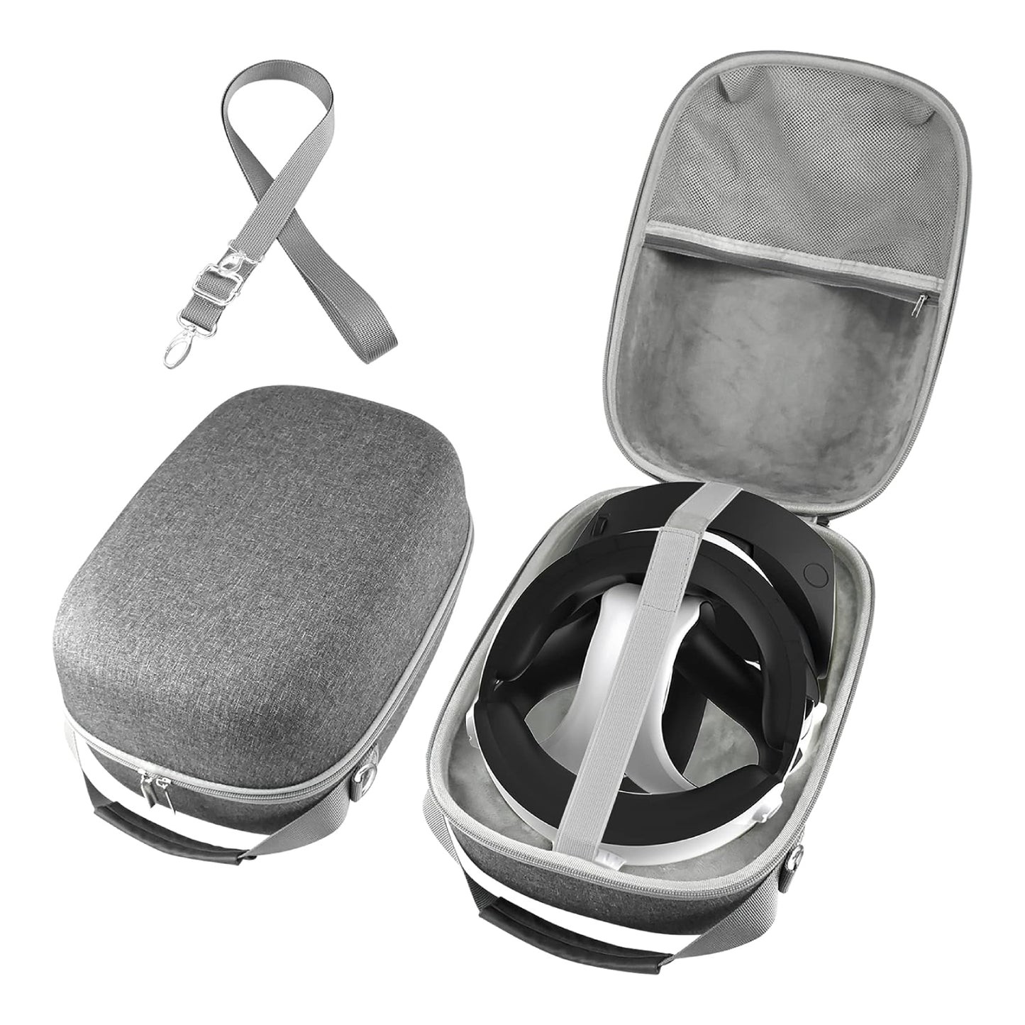 Surge Protective Travel Case for PlayStation/VR2 Headset & Controllers - Gray