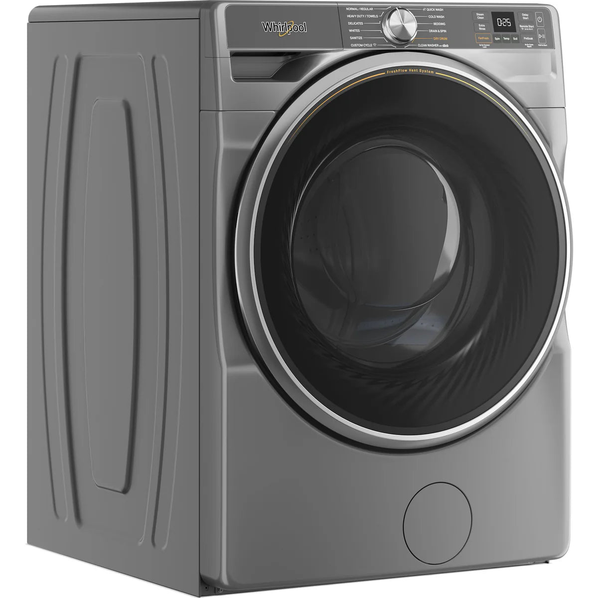 Whirlpool 5 Cu. Ft. Front Load Smart Washer - Radiant Silver