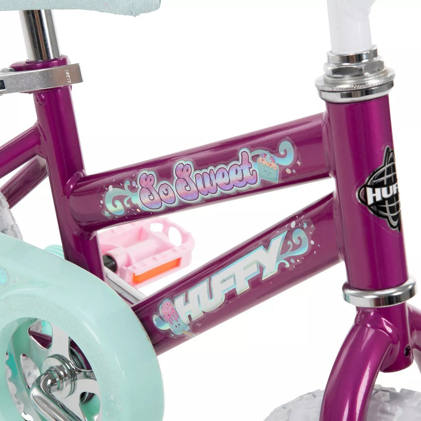 Huffy 12" So Sweet Kids Bikes with Training Wheels - Purple - Curacao
