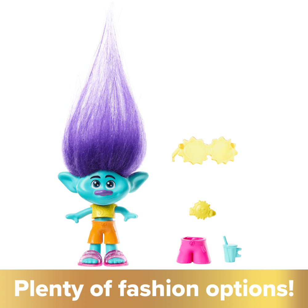 Muñeca pequeña y accesorios de Trolls Band Together Hair Pops Branch