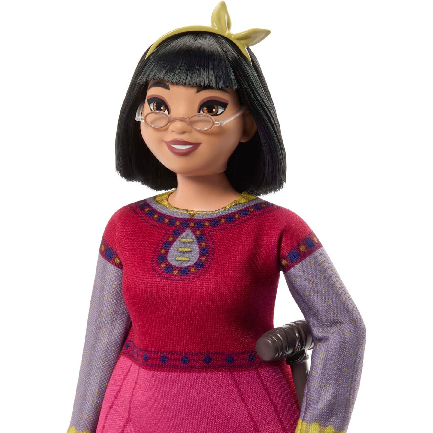 Muñeca de moda articulada Dahlia of Rosas de Disney Wish con cabello natural