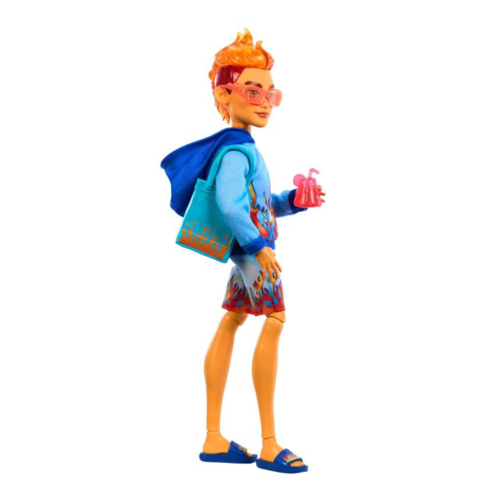 Monster High Scare-Adise Island Heath Burns Fashion Doll with Swim Trunks & Accessories