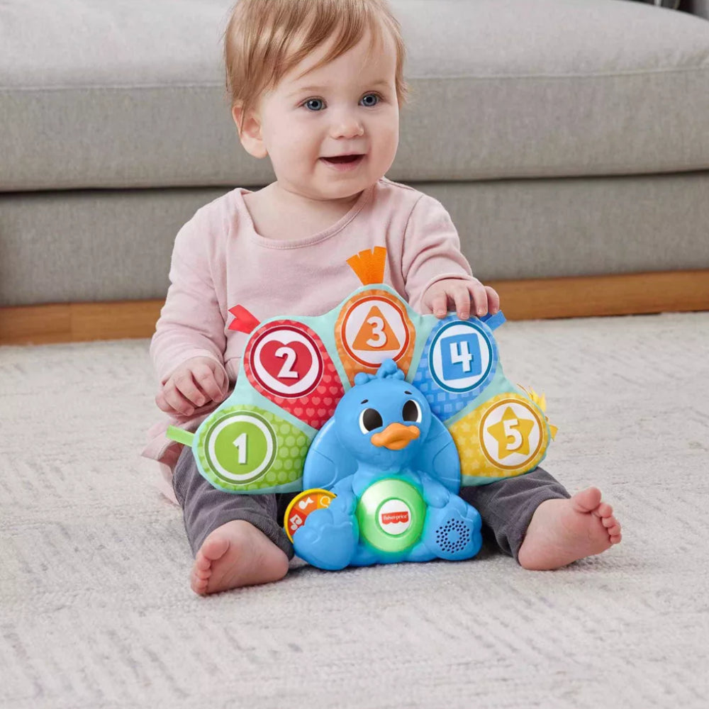 Fisher-Price Linkimals Counting and Colors Peacock, Multicolor