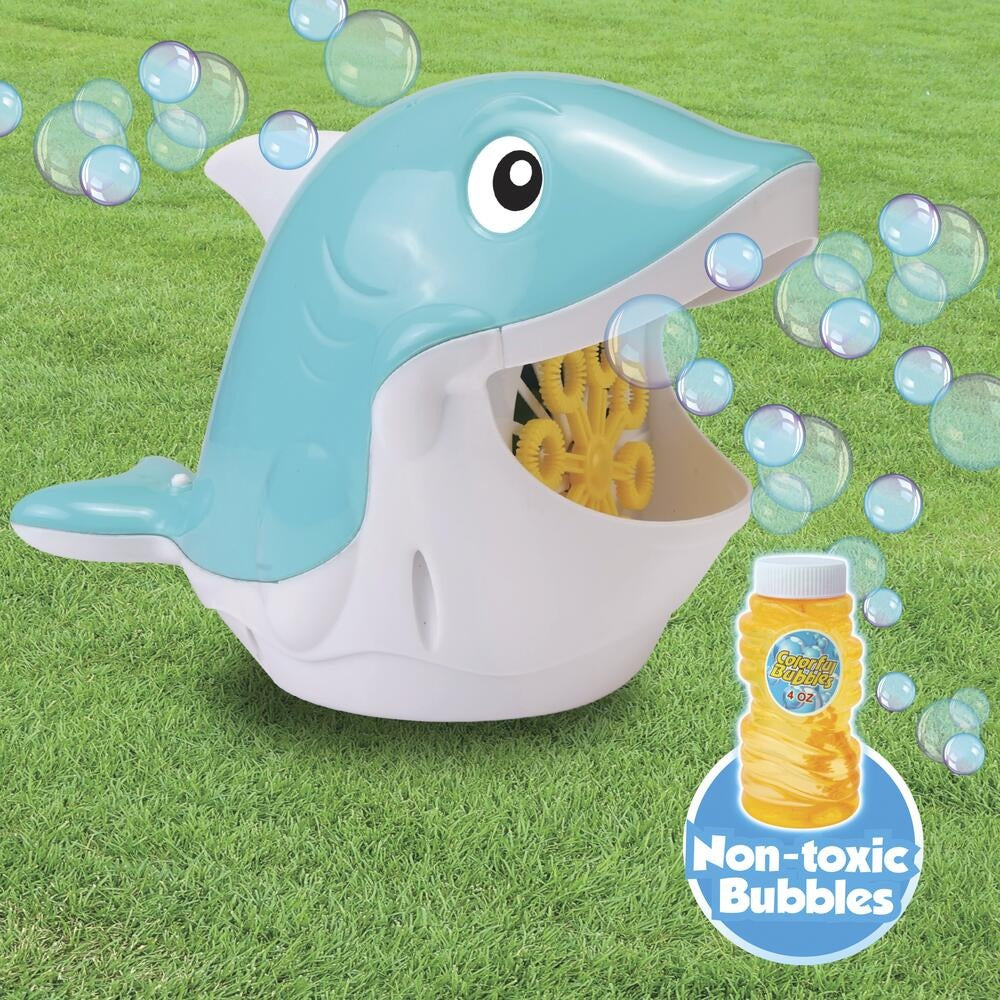 Splash Buddies 5.9" Whale Bubble Maker - Light Blue/White