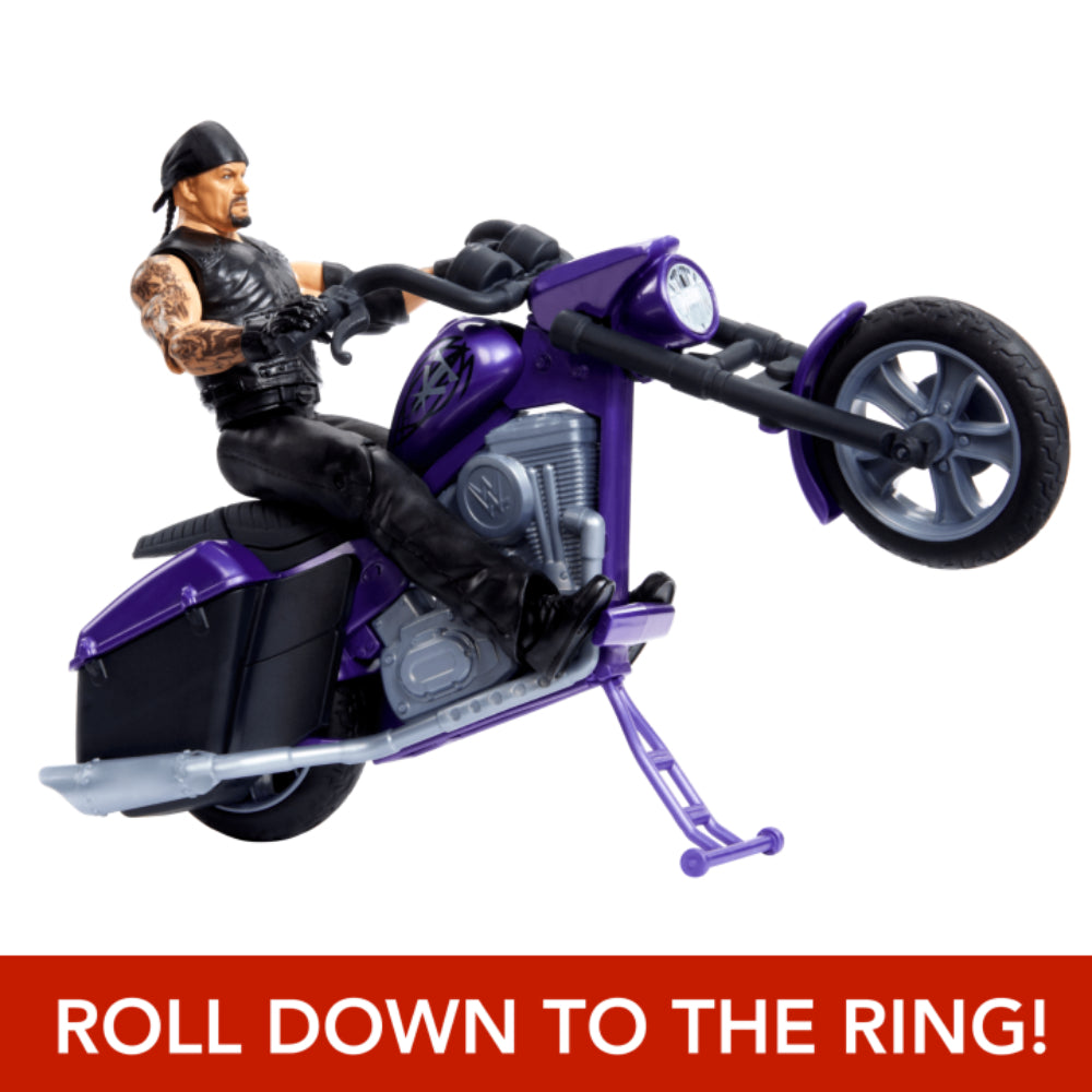 WWE Wrekkinβ’ Slamcycle Vehicle and Undertaker Action Figure