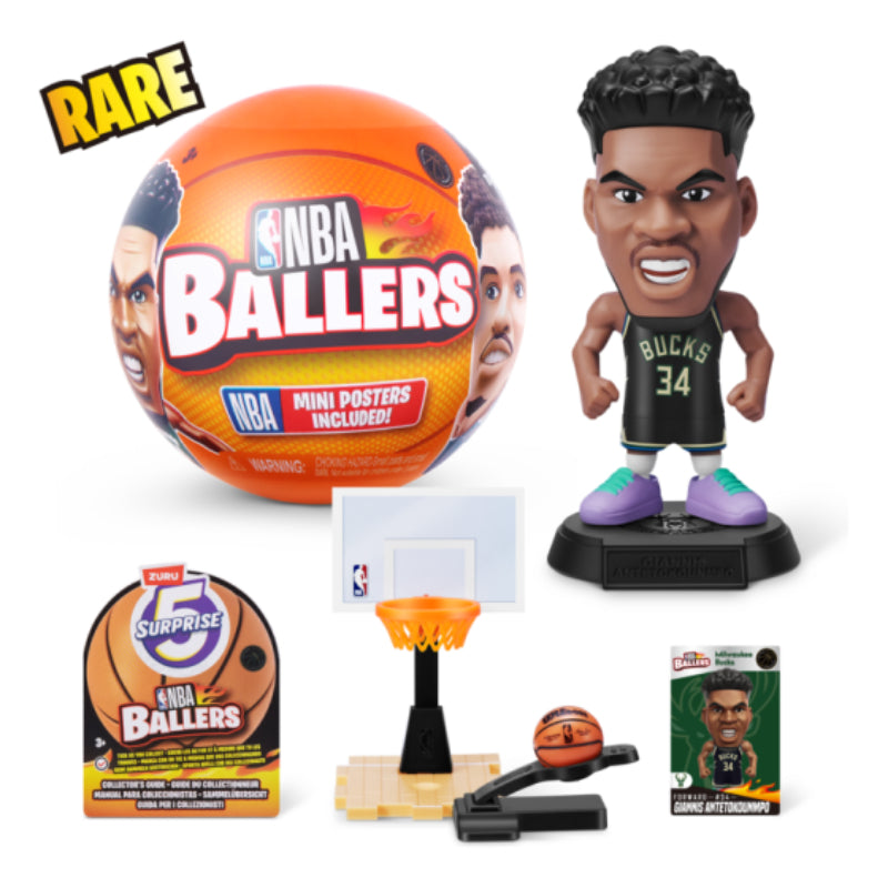 5 minifiguras sorpresa de jugadores de la NBA en cápsula misteriosa (surtido)