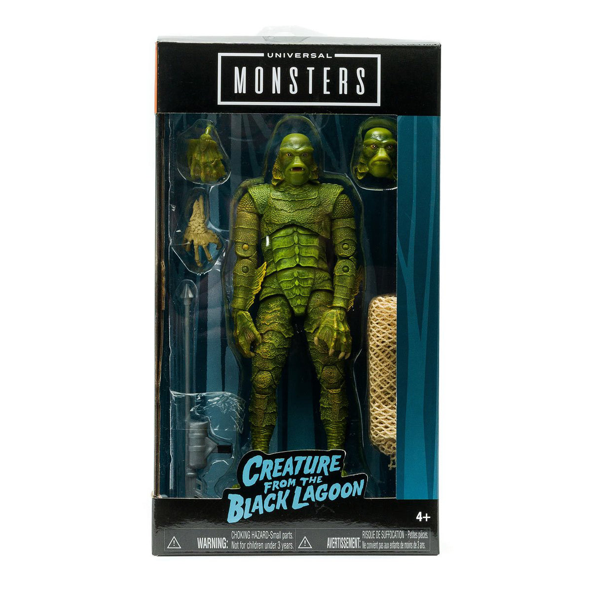 Figura de acción de 6" de la criatura de la laguna negra de Jada Toys Universal Monsters