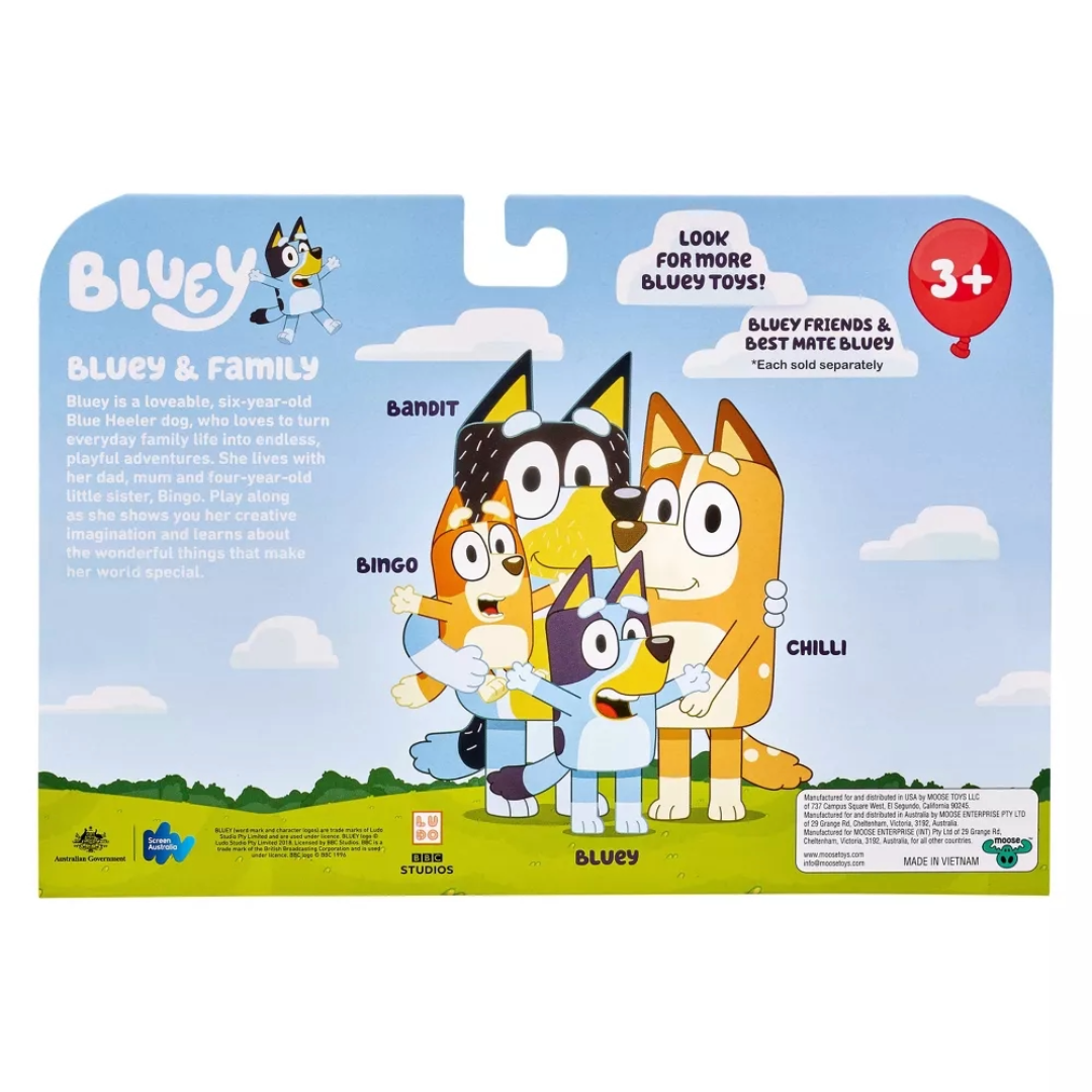 Bluey & Family Figures - 4pk