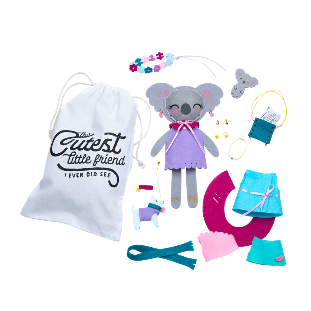 Kit de costura para hacer amigos con forma de koala de PlayMonster (77 piezas)